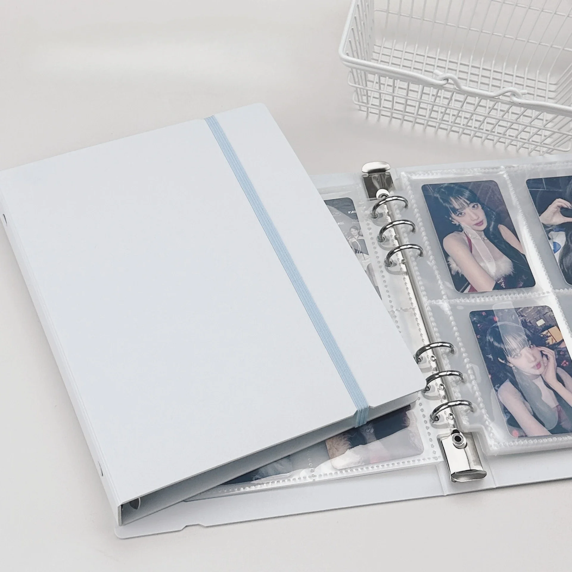A5 White Blue DIY Binder Photocards Collect Book Diary Agenda Planner DIY Cover Album Stationery
A5 White Blue DIY Binder Photocards Collect Book Diary Agenda Planner DIY Cover Album Stationery