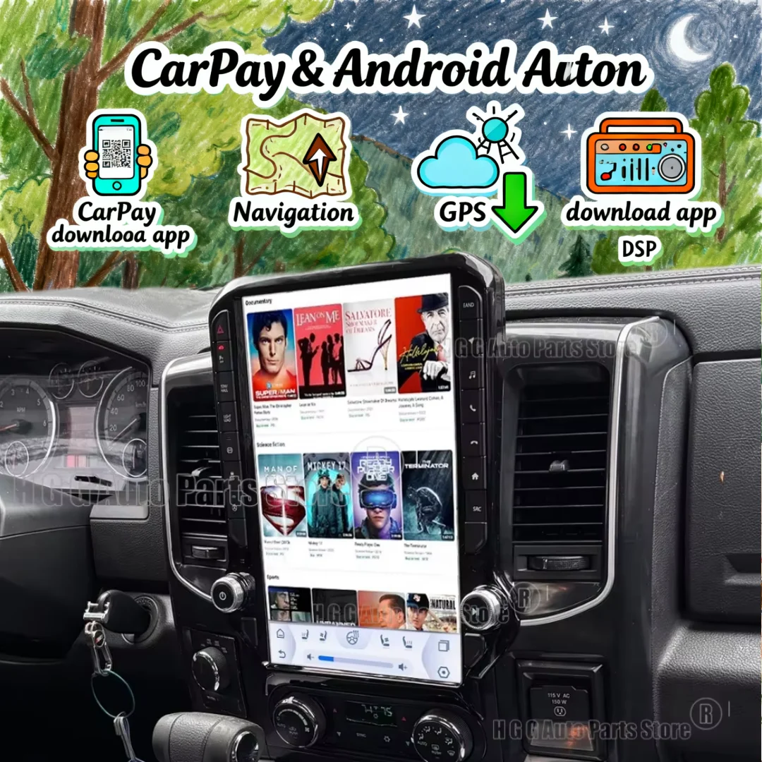 For Dodge Ram trucks 2008-2011 GPS Navigation 14.5 inch Android14 Radio Video Player Carplay Android auto 8- core 8+256G 2.0Ghz
For Dodge Ram trucks 2008-2011 GPS Navigation 14.5 inch Android14 Radio Video Player Carplay Android auto 8- core 8+256G 2.0Ghz
