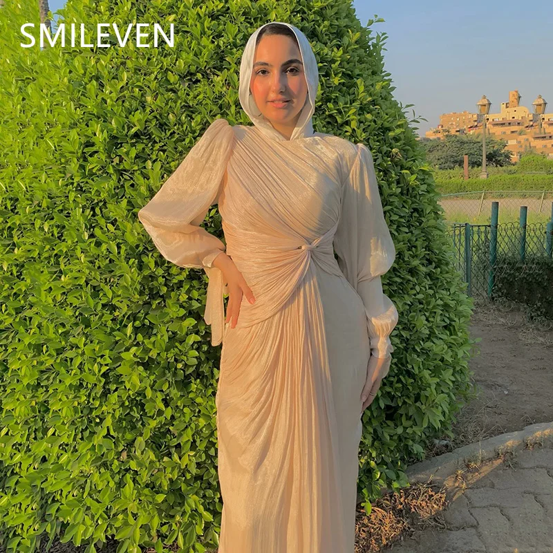 Smileven A-line Modest Prom Dress Saudi Arabia Luxury Evening Gowns Elegant Luxury Formal Occasion Dress Customized 2025
Smileven A-line Modest Prom Dress Saudi Arabia Luxury Evening Gowns Elegant Luxury Formal Occasion Dress Customized 2025