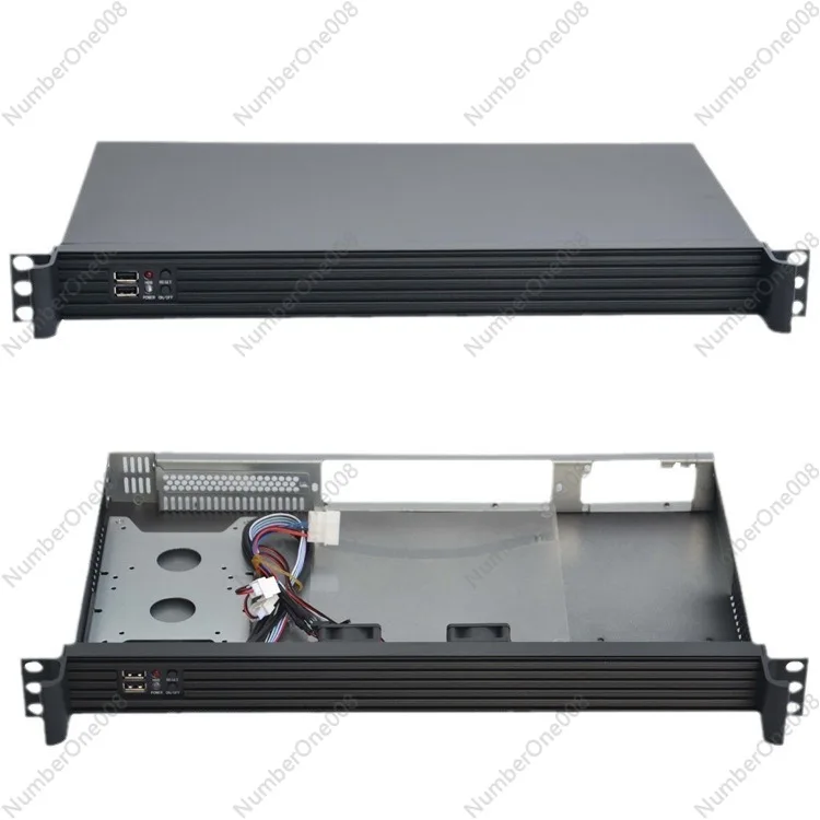 Ultra Short 1U Server Chassis 250mm Depth for Firewall ROS Call Center ITX Industrial Rack Mount Case