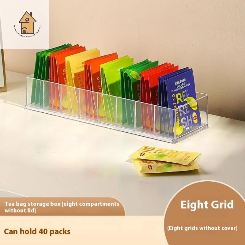 Flower Tea Bag Storage Box Transparent Display Box 8-Grid Classification Box Multi Functional Desktop Organizing Tool
Flower Tea Bag Storage Box Transparent Display Box 8-Grid Classification Box Multi Functional Desktop Organizing Tool