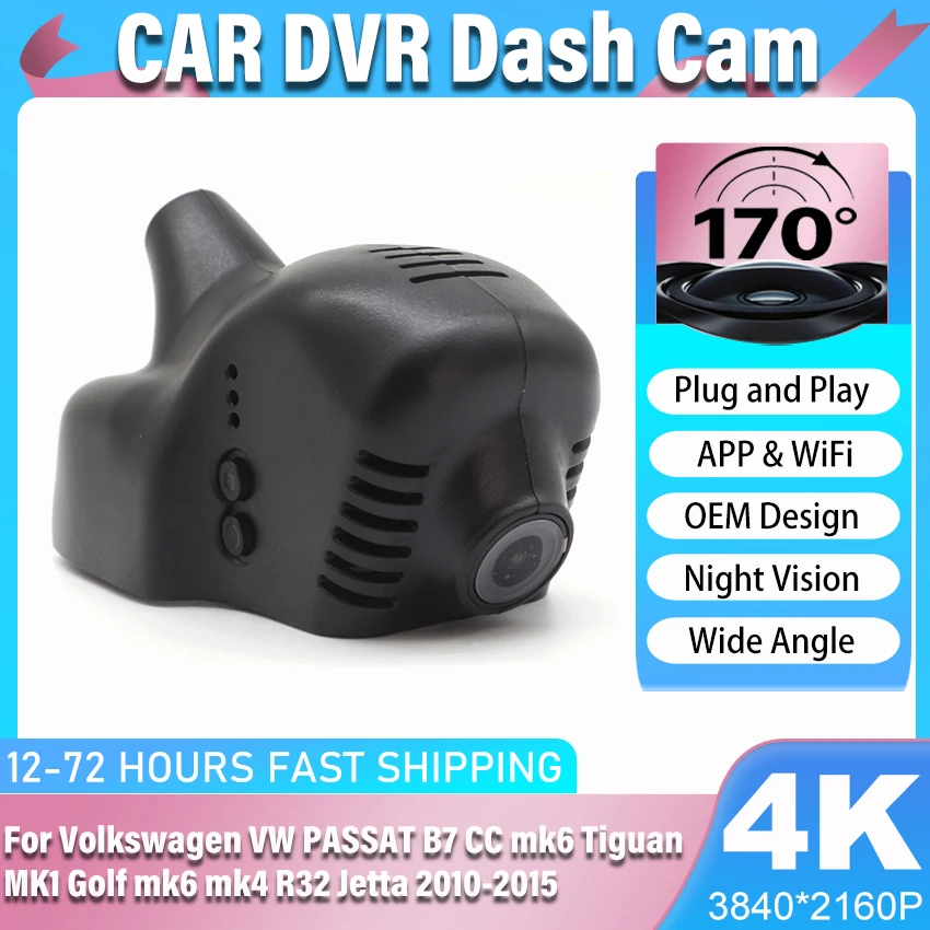 4K Car DVR Wifi Video Recorder Dash Cam Camera For Volkswagen VW PASSAT B7 CC mk6 Tiguan MK1 Golf mk6 mk4 R32 Jetta 2010-2015
4K Car DVR Wifi Video Recorder Dash Cam Camera For Volkswagen VW PASSAT B7 CC mk6 Tiguan MK1 Golf mk6 mk4 R32 Jetta 2010-2015