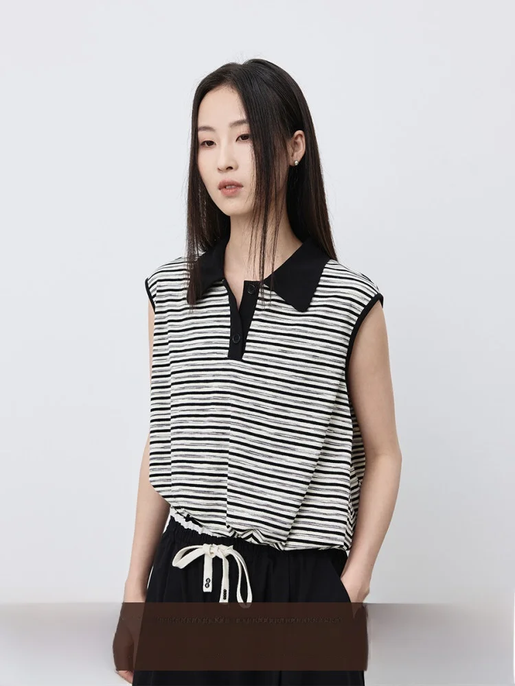 Классический полосатый жилет Caremind, свободный летний флаукетный дизайн, женская майка из хлопка, вискозы и спандекса
Классический полосатый жилет Caremind, свободный летний флаукетный дизайн, женская майка из хлопка, вискозы и спандекса