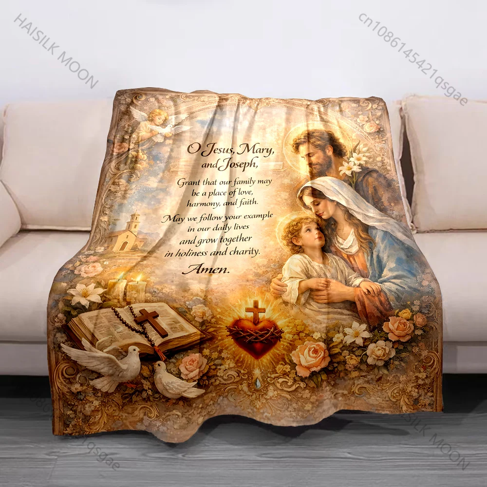 1PC Religious prayer family artwork Print Believer Pray blanket Warm soft flannel material suitable for all seasons luxury gift
1PC Religious prayer family artwork Print Believer Pray blanket Warm soft flannel material suitable for all seasons luxury gift