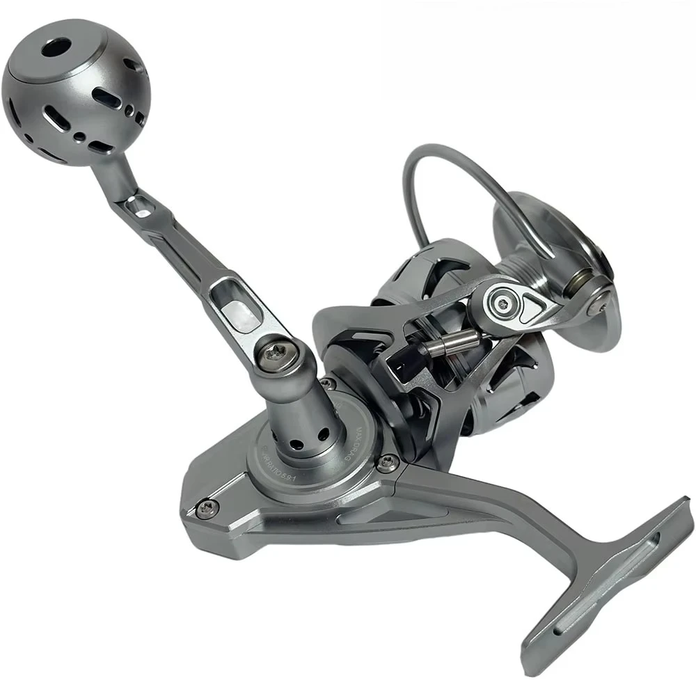 Saltwater Spinning Reel YB50/60/70/80 12+1BB 5.9:1 Gear Ratio 25KG Max Drag CNC Aluminum Alloy Body Fishing Reel
Saltwater Spinning Reel YB50/60/70/80 12+1BB 5.9:1 Gear Ratio 25KG Max Drag CNC Aluminum Alloy Body Fishing Reel