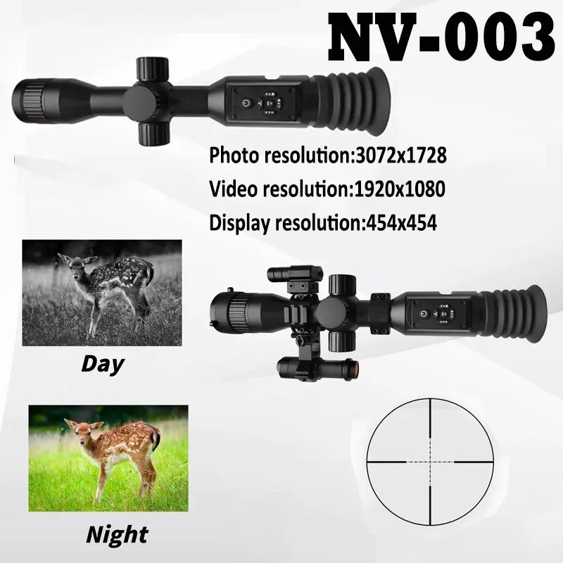 2X-8X NV003 Монокуляр ночного видения Прицелы для винтовки Цифровой 850 нм ИК-рекордер с сеткой Камера для охоты
2X-8X NV003 Монокуляр ночного видения Прицелы для винтовки Цифровой 850 нм ИК-рекордер с сеткой Камера для охоты