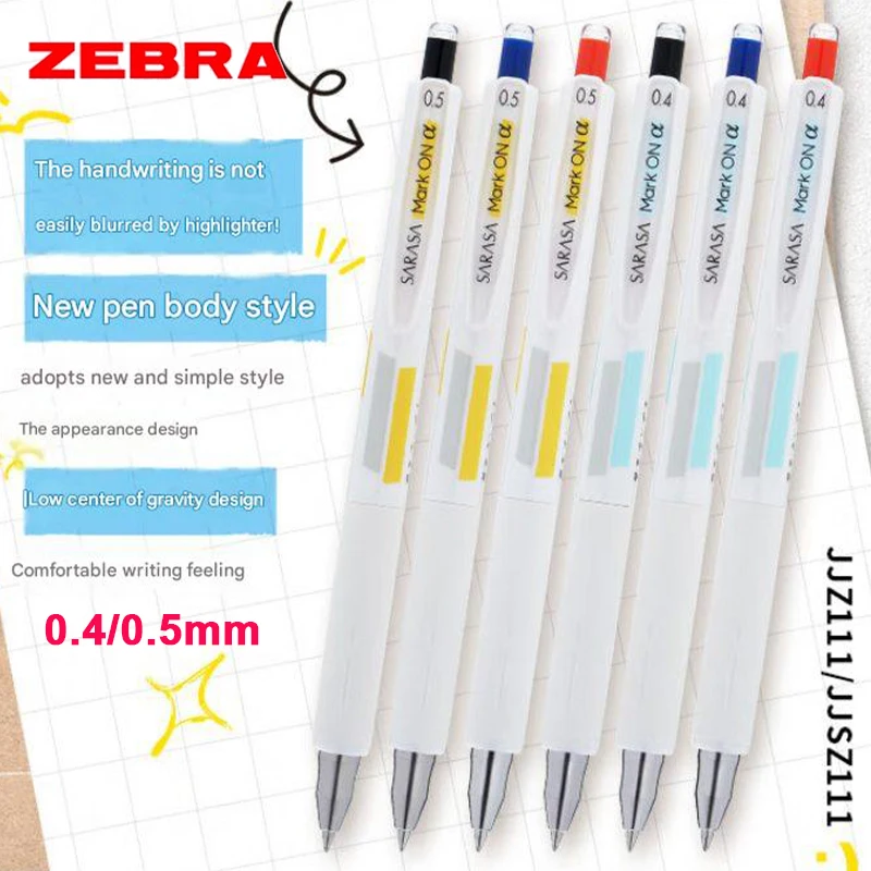 Zebra JJZ111 Sarasa Mark ON α Gel Pen 0.4/0.5mm Black/Red/Blue Smudge-Proof Highlight Resistant Quick-Dry Japanese Stationery
Zebra JJZ111 Sarasa Mark ON α Gel Pen 0.4/0.5mm Black/Red/Blue Smudge-Proof Highlight Resistant Quick-Dry Japanese Stationery