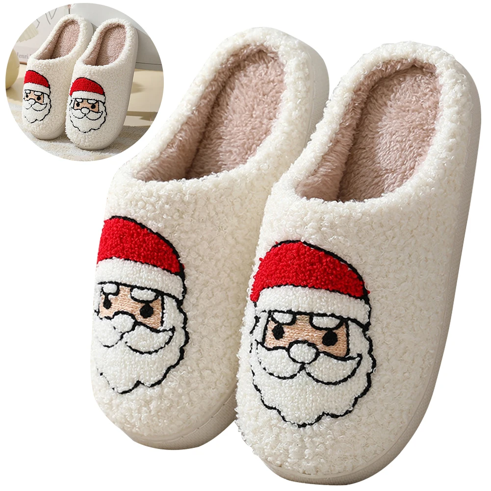 Cartoon Cute Santa Claus Plush Ergonomic Design Warm And Cozy Home Thick Bottom Couple Non-Slip Fashion Winter Slippers for Indo
Cartoon Cute Santa Claus Plush Ergonomic Design Warm And Cozy Home Thick Bottom Couple Non-Slip Fashion Winter Slippers for Indo