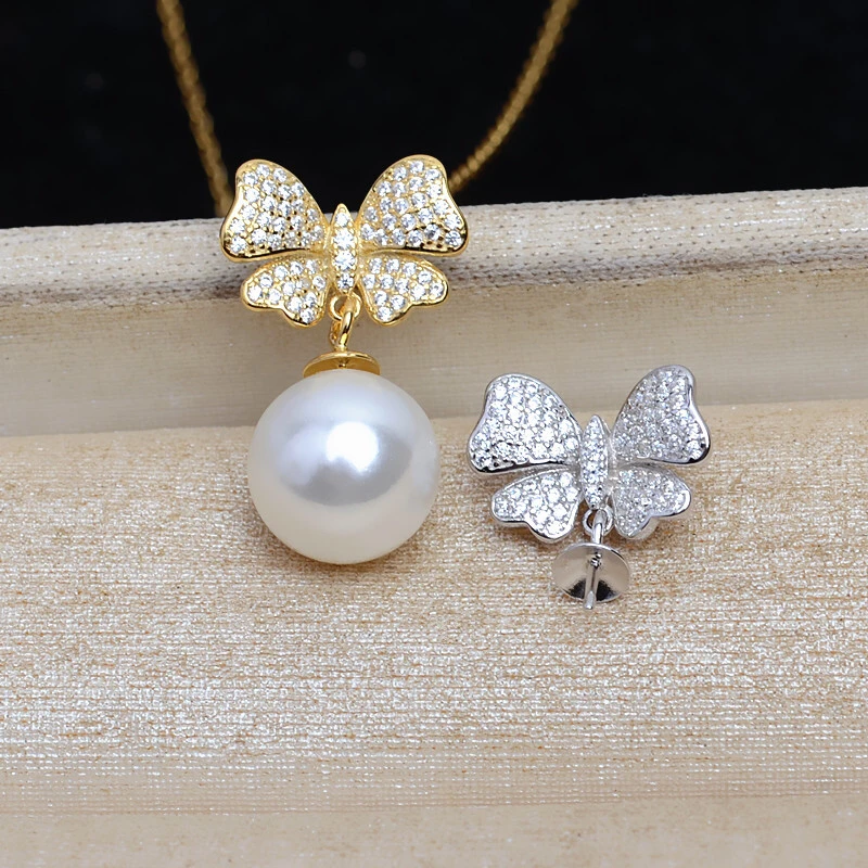 Bow Knot 925 Sterling Silver Pendant Mounts Base Findings Settings Mountings Jewelry Fittings Accessories for 9-20mm Size Pearls
Bow Knot 925 Sterling Silver Pendant Mounts Base Findings Settings Mountings Jewelry Fittings Accessories for 9-20mm Size Pearls