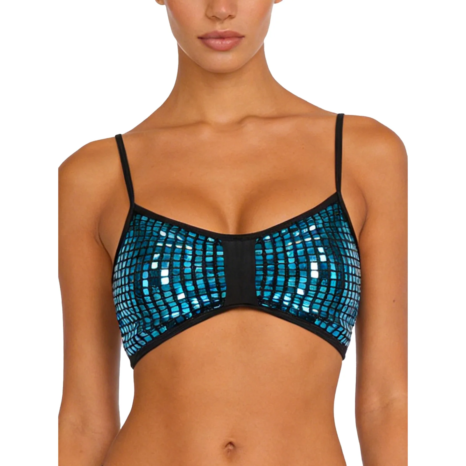 Womens Glittery Sequin Camisole Bra Top Shoulder Straps Removable Chest Pads Crop Vest Tank Top Beachwear Bikini Stage Clubwear
Womens Glittery Sequin Camisole Bra Top Shoulder Straps Removable Chest Pads Crop Vest Tank Top Beachwear Bikini Stage Clubwear