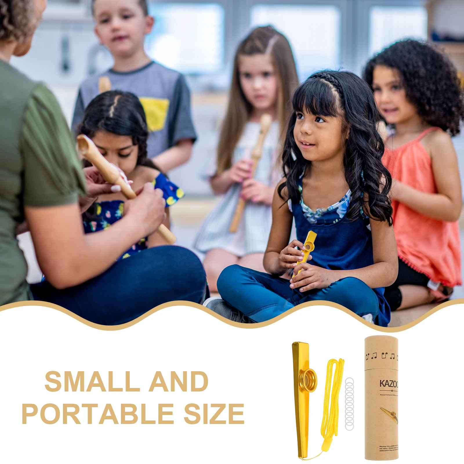 Safe Comfortable Metal Kazoo Set For Kids And Beginners High Quality Sound Portable Music Learning Tool
Safe Comfortable Metal Kazoo Set For Kids And Beginners High Quality Sound Portable Music Learning Tool