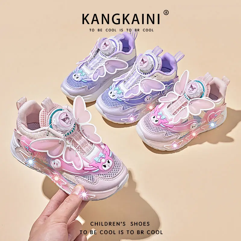 New Kuromi Anime Kawaii Sanrio Sweet Sneakers Cute Cartoon Light Rotating Princess Children Mesh Casual Shoes Gifts for Kids
New Kuromi Anime Kawaii Sanrio Sweet Sneakers Cute Cartoon Light Rotating Princess Children Mesh Casual Shoes Gifts for Kids