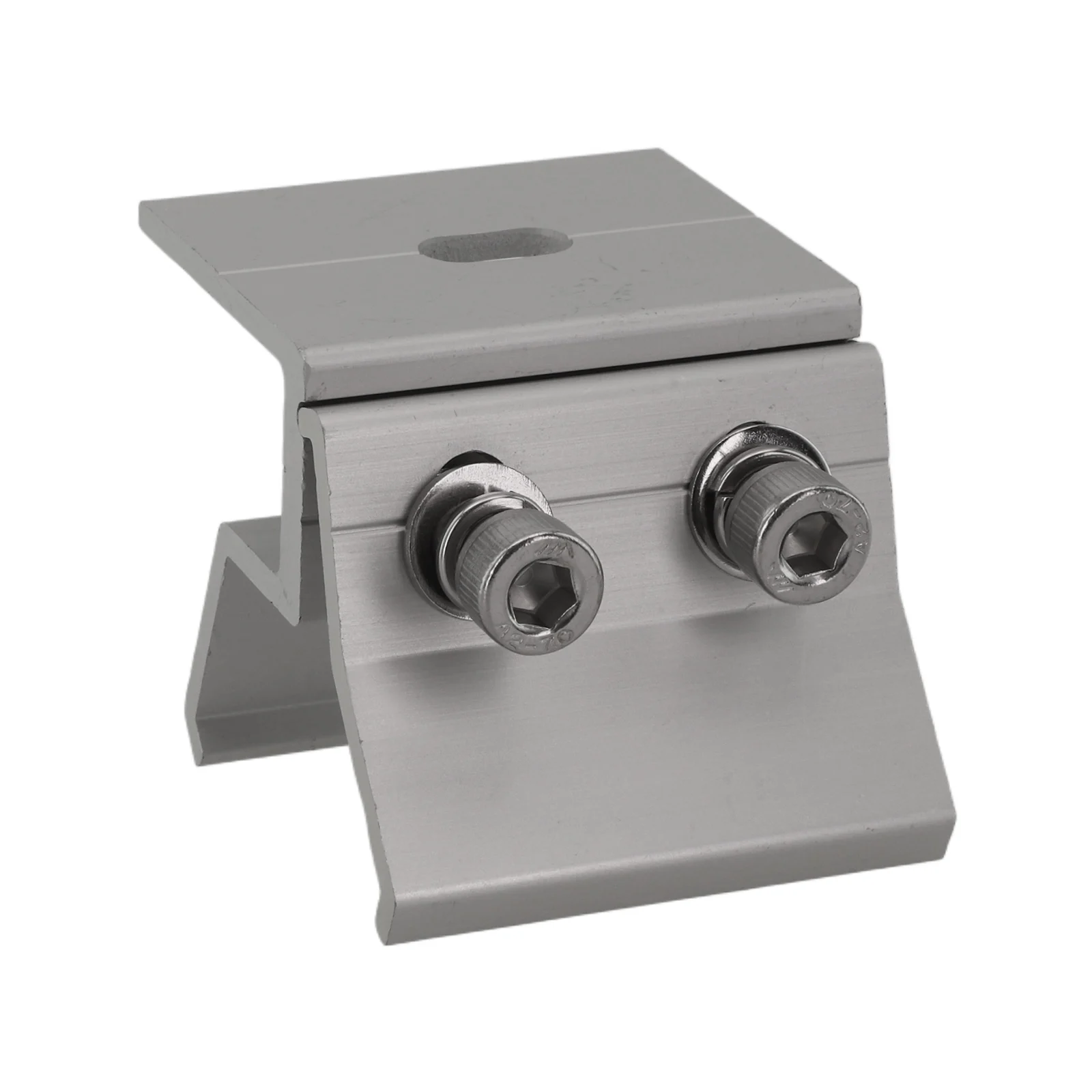 Set of 14 Aluminium Standing Seam Roof Clamps with Stainless Steel Screws for Solar Panel Mounting on Folded Sheet Metal Roofs
Set of 14 Aluminium Standing Seam Roof Clamps with Stainless Steel Screws for Solar Panel Mounting on Folded Sheet Metal Roofs