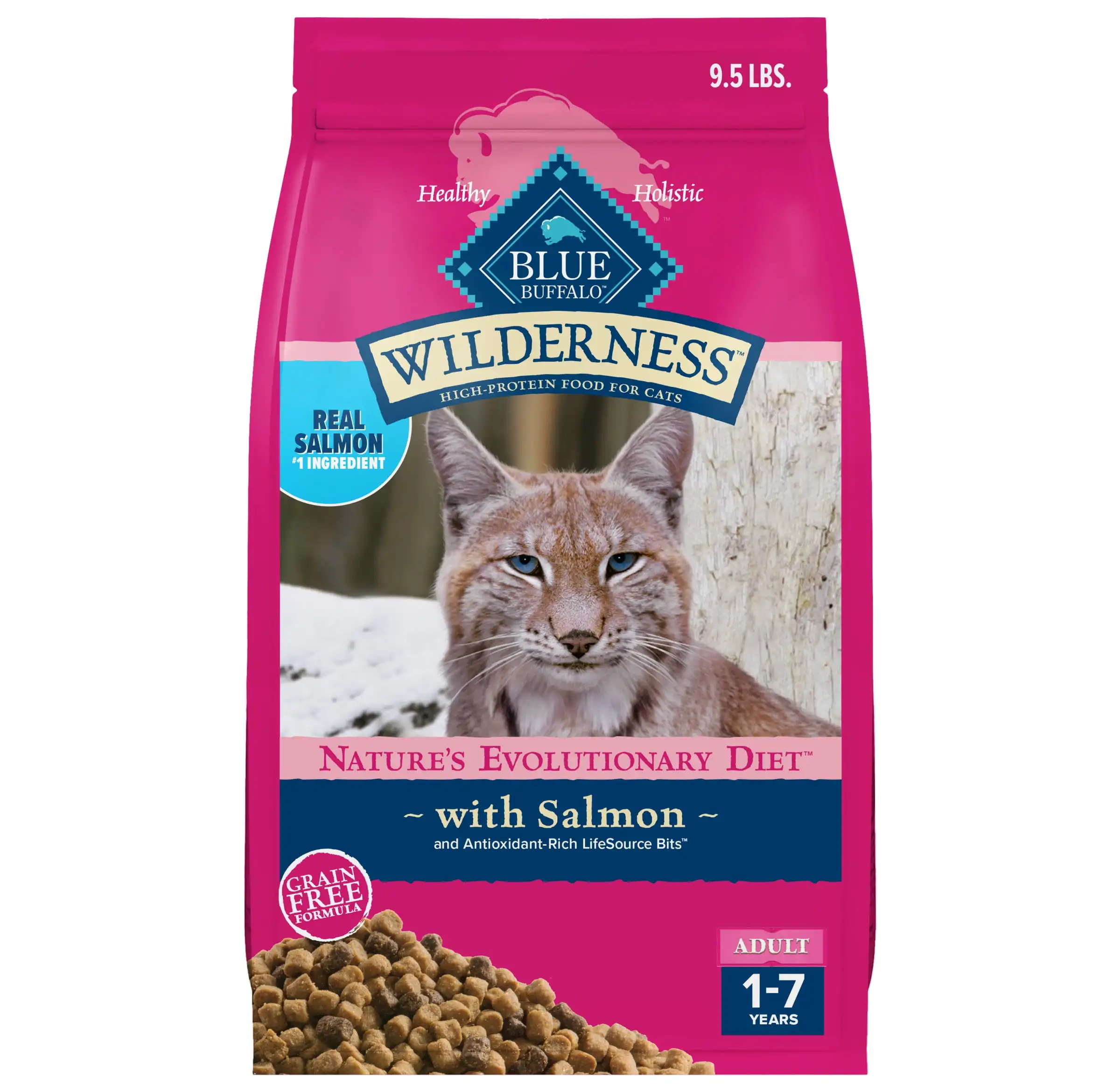 Сухой корм Wilderness Natural High Protein для взрослых кошек, лосося, мешок 9,5 фунта
Сухой корм Wilderness Natural High Protein для взрослых кошек, лосося, мешок 9,5 фунта