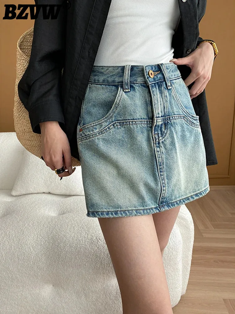BZVW Fashion Retro Denim Shorts Skirts For Women High Waist Pocket Design A-line Trousers 2024 Female Summer New Clothing 25A715
BZVW Fashion Retro Denim Shorts Skirts For Women High Waist Pocket Design A-line Trousers 2024 Female Summer New Clothing 25A715