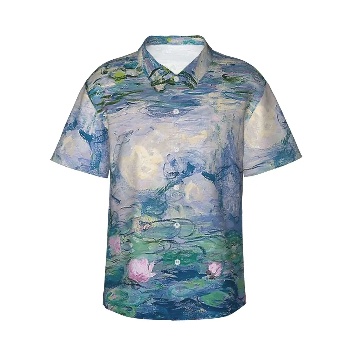 Water Lilies Claude Monet Fine Art French Painter Art Men's Shirts Hawaiian Short Sleeve Shirt Lapel Tops for Summer Beach
Water Lilies Claude Monet Fine Art French Painter Art Men's Shirts Hawaiian Short Sleeve Shirt Lapel Tops for Summer Beach