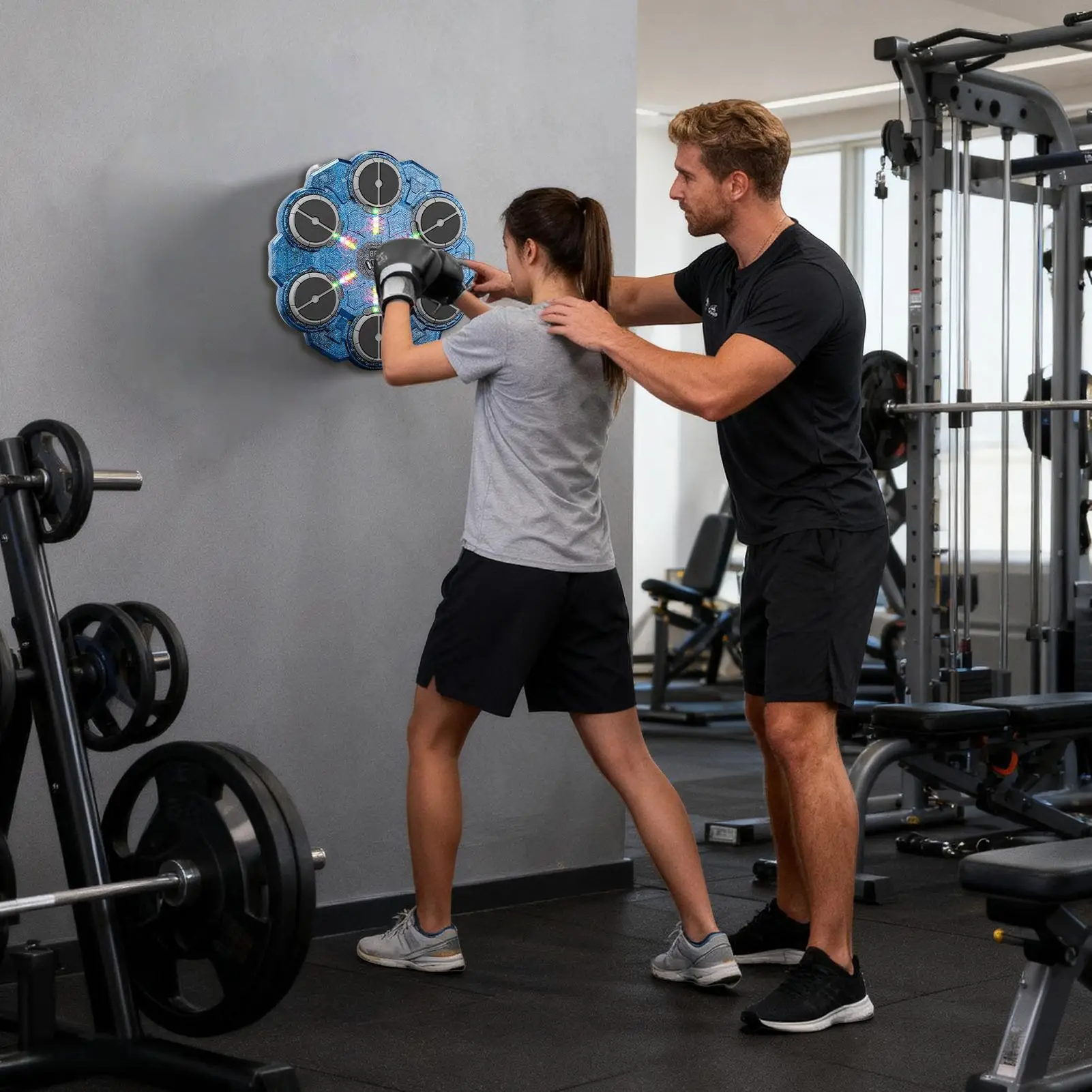 Smart Music Boxing Machine 9-Speed Wall-mounted Punching Machine Boxing Training Equipment With Light For Adults Boys Gym
Smart Music Boxing Machine 9-Speed Wall-mounted Punching Machine Boxing Training Equipment With Light For Adults Boys Gym