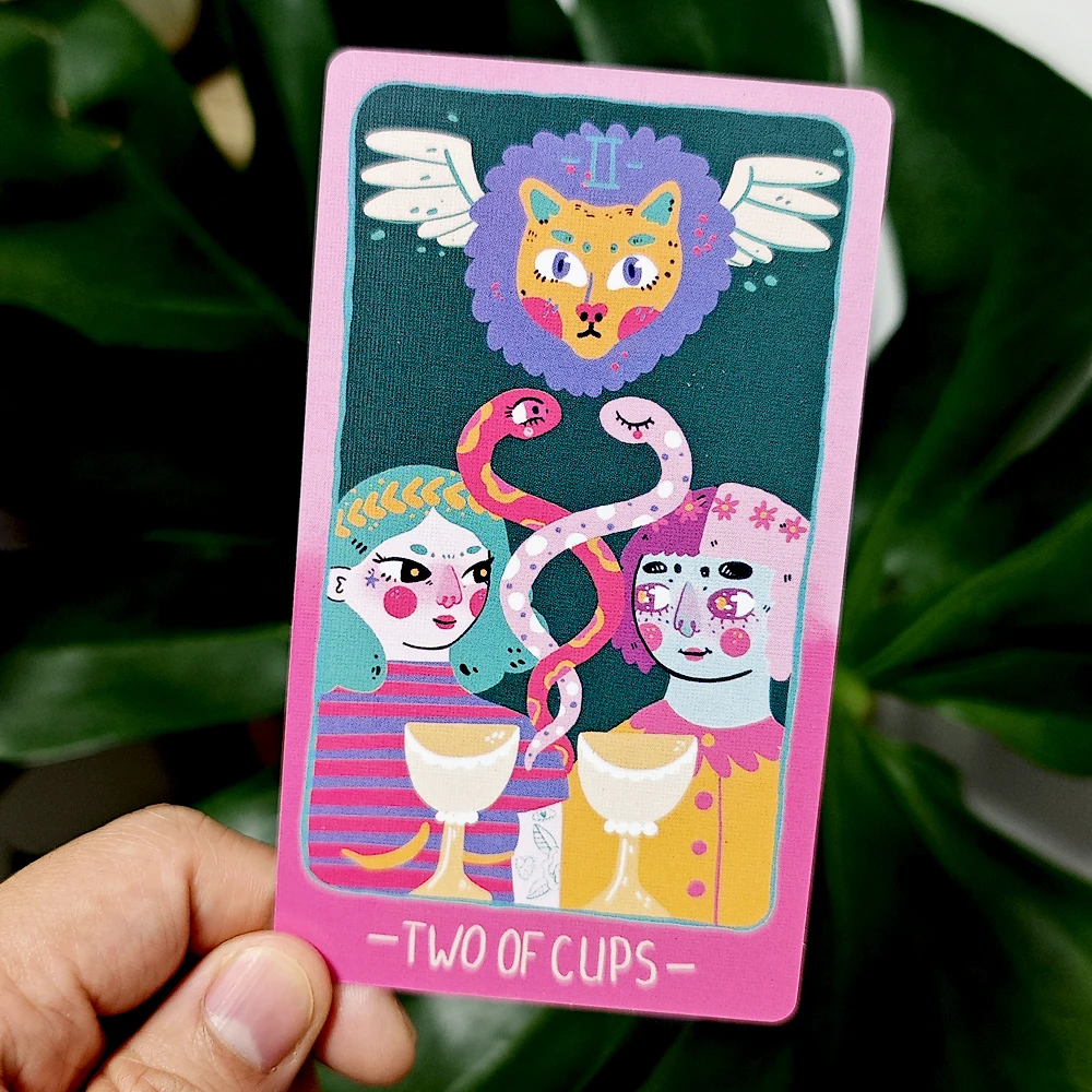 12*7cm Imbued with The Soothing Tones of A Pink and Sky-blue Color Palette Pastel Prism Tarot 78 Pcs Rider System Tarot Cards
12*7cm Imbued with The Soothing Tones of A Pink and Sky-blue Color Palette Pastel Prism Tarot 78 Pcs Rider System Tarot Cards