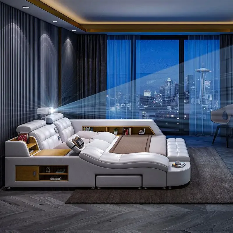 Аудио массаж, двойная 1 м 8, мягкая функциональная кровать-татами для главной спальни, многофункциональная кожаная кровать
Аудио массаж, двойная 1 м 8, мягкая функциональная кровать-татами для главной спальни, многофункциональная кожаная кровать