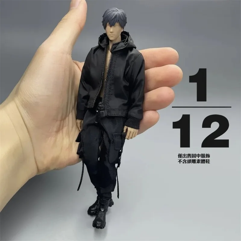 CROWDHTOYS 1/12 Scale Male Short Jacket Black Hooded Jacket Casual Sports Pants for 6'' Soldier VB002 VB003 Action Figures Body
CROWDHTOYS 1/12 Scale Male Short Jacket Black Hooded Jacket Casual Sports Pants for 6'' Soldier VB002 VB003 Action Figures Body