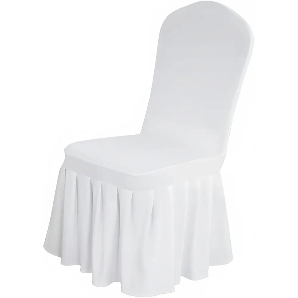 100pcs Pleated Skirt Chair Covers for Hotel Banquets, Party Events, Weddings - White Seat Protectors
100pcs Pleated Skirt Chair Covers for Hotel Banquets, Party Events, Weddings - White Seat Protectors