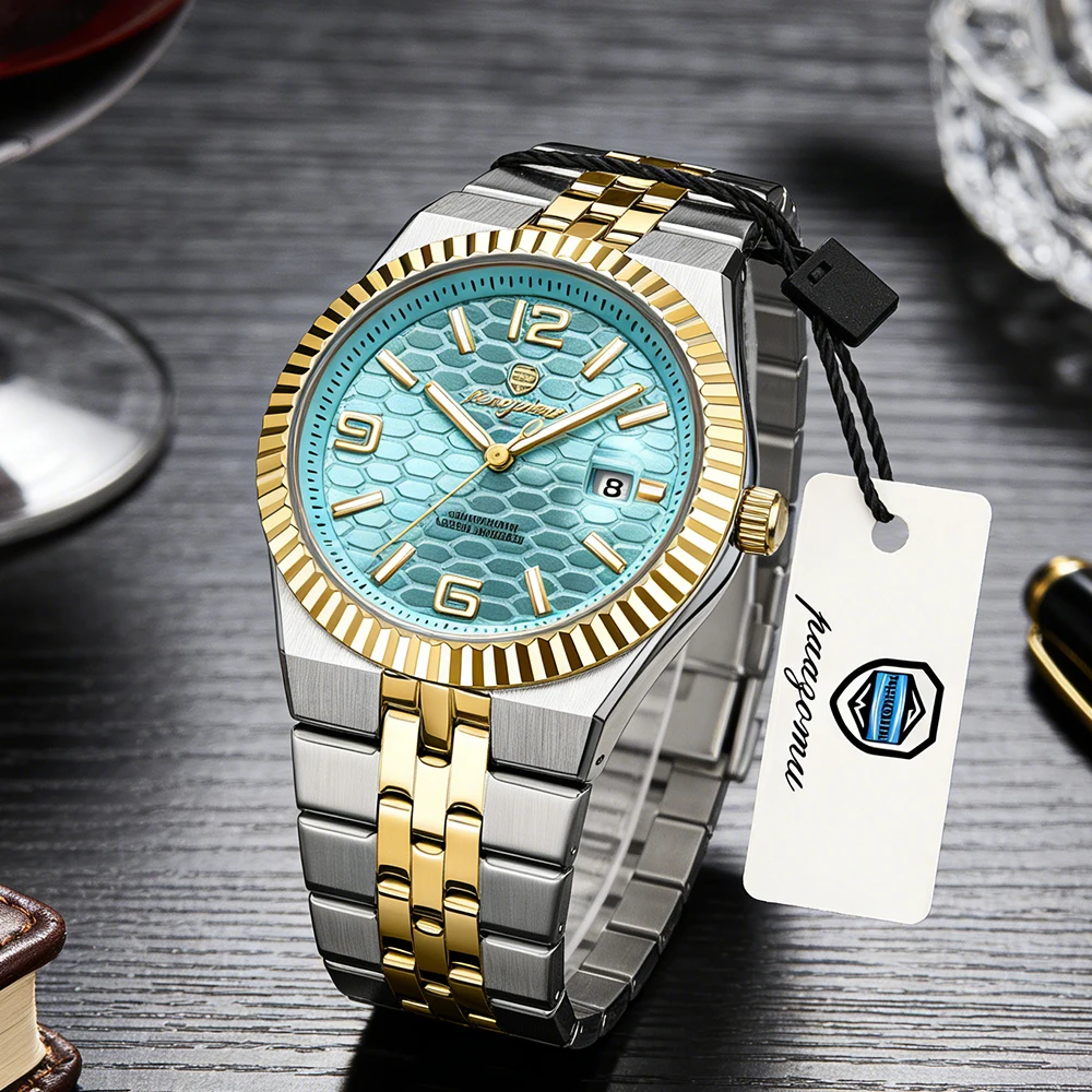 PAAZOMU High quality original men's watch waterproof luminous stainless steel calendar luxury business men's watch quartz watch
PAAZOMU High quality original men's watch waterproof luminous stainless steel calendar luxury business men's watch quartz watch