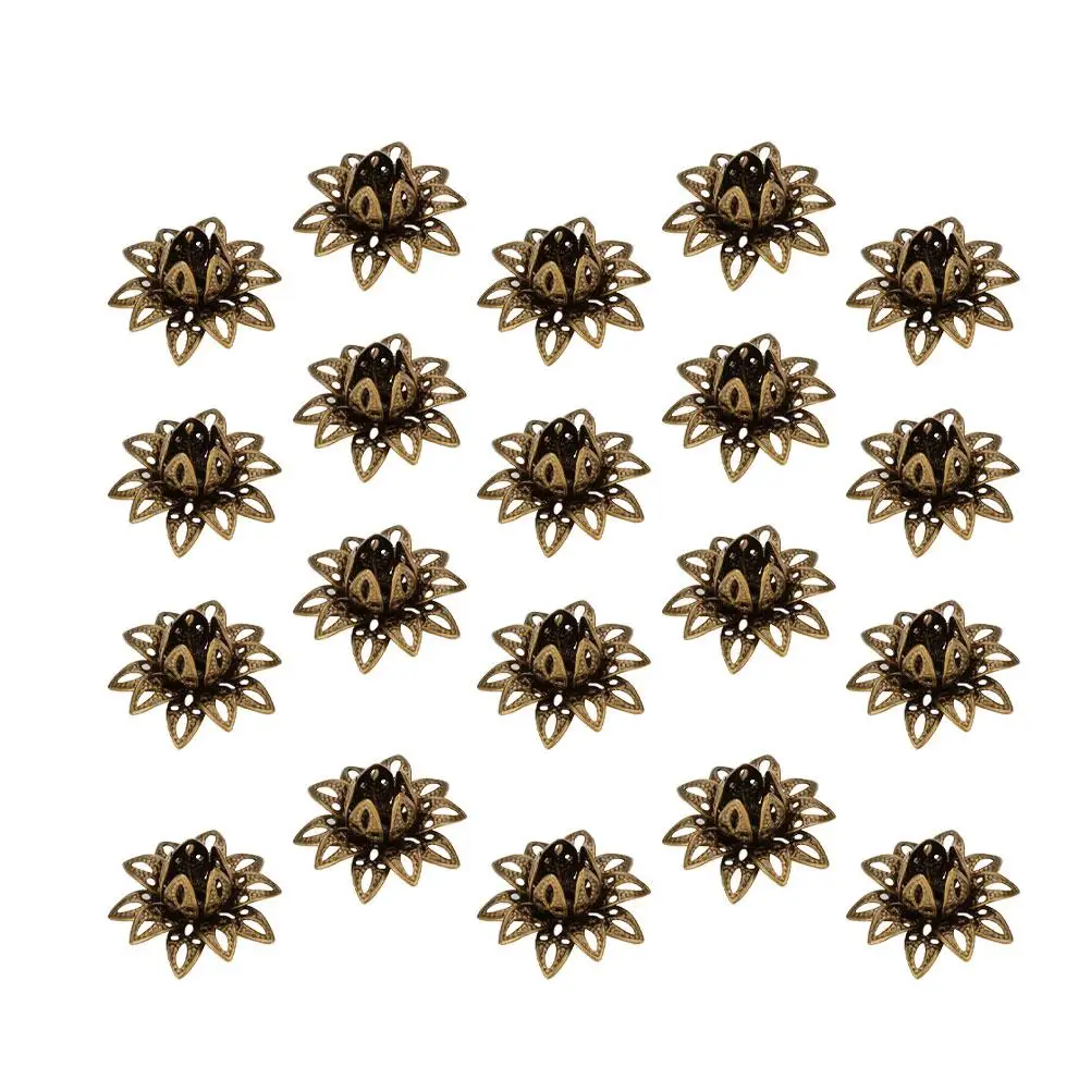 20pcs Flower Bead Caps Vintage Spacer Metal End Caps for DIY Jewelry Making Bracelets Necklaces Accessories
20pcs Flower Bead Caps Vintage Spacer Metal End Caps for DIY Jewelry Making Bracelets Necklaces Accessories
