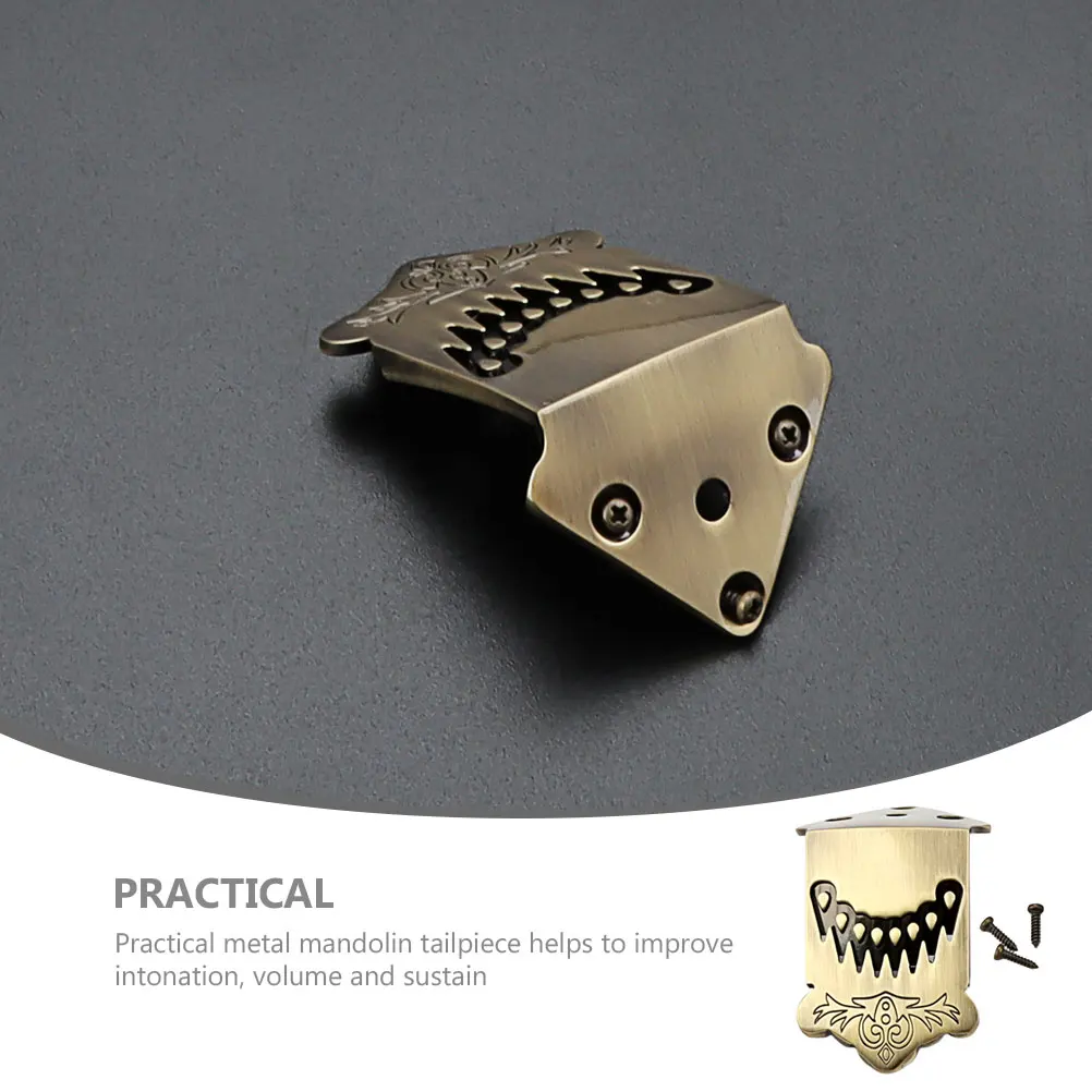 8-String Mandolin Tailpiece Bronze Pattern Metal Pull-Out Board Replacement Parts Accessories for String Instrument
8-String Mandolin Tailpiece Bronze Pattern Metal Pull-Out Board Replacement Parts Accessories for String Instrument