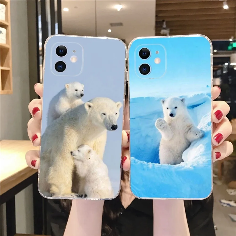 Animal Polar Bear Phone Case For IPhone 12,13,Mini,11,15,Pro,MAX,XR,XS,7,X,SE,8,14Plus Clear Soft Cover Fundas
Animal Polar Bear Phone Case For IPhone 12,13,Mini,11,15,Pro,MAX,XR,XS,7,X,SE,8,14Plus Clear Soft Cover Fundas