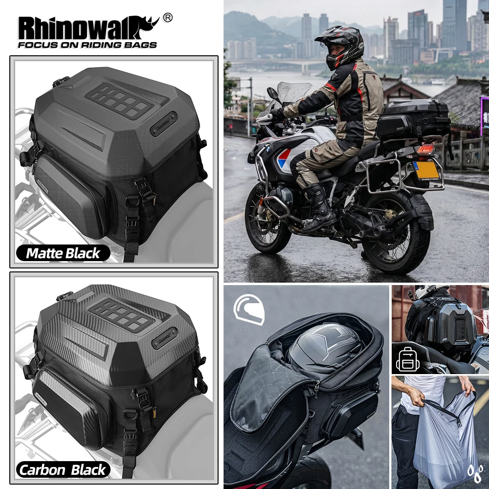 Rhinowalk Motorcycle Tail Rear Seat Bag 23-35L Waterproof Expandable Luggage Storage Bag Backpack Helmet Bag Motor Accessories
Rhinowalk Motorcycle Tail Rear Seat Bag 23-35L Waterproof Expandable Luggage Storage Bag Backpack Helmet Bag Motor Accessories