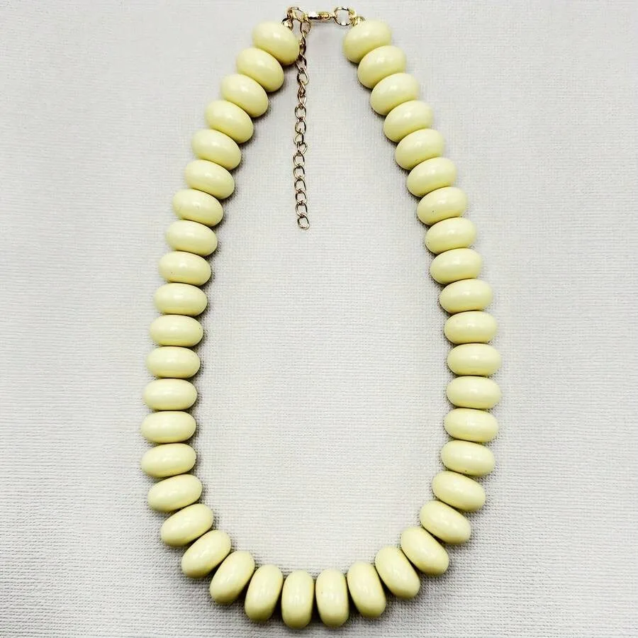 Bohemian-Style Plastic Geometric Flat Beads Handmade Beaded Necklace For Women, Suitable For Holidays And Everyday Use
Bohemian-Style Plastic Geometric Flat Beads Handmade Beaded Necklace For Women, Suitable For Holidays And Everyday Use