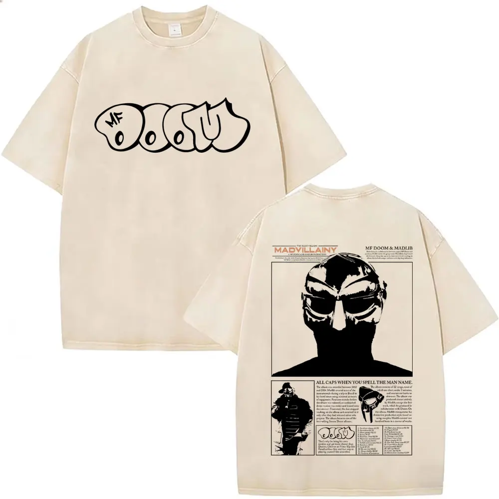 Washed Vintage Rapper Mf Doom Madlib Madvillainy Graphic T-shirt Men Women Hip Hop Fashion Short Sleeve Tee Oversized Streetwear
Washed Vintage Rapper Mf Doom Madlib Madvillainy Graphic T-shirt Men Women Hip Hop Fashion Short Sleeve Tee Oversized Streetwear