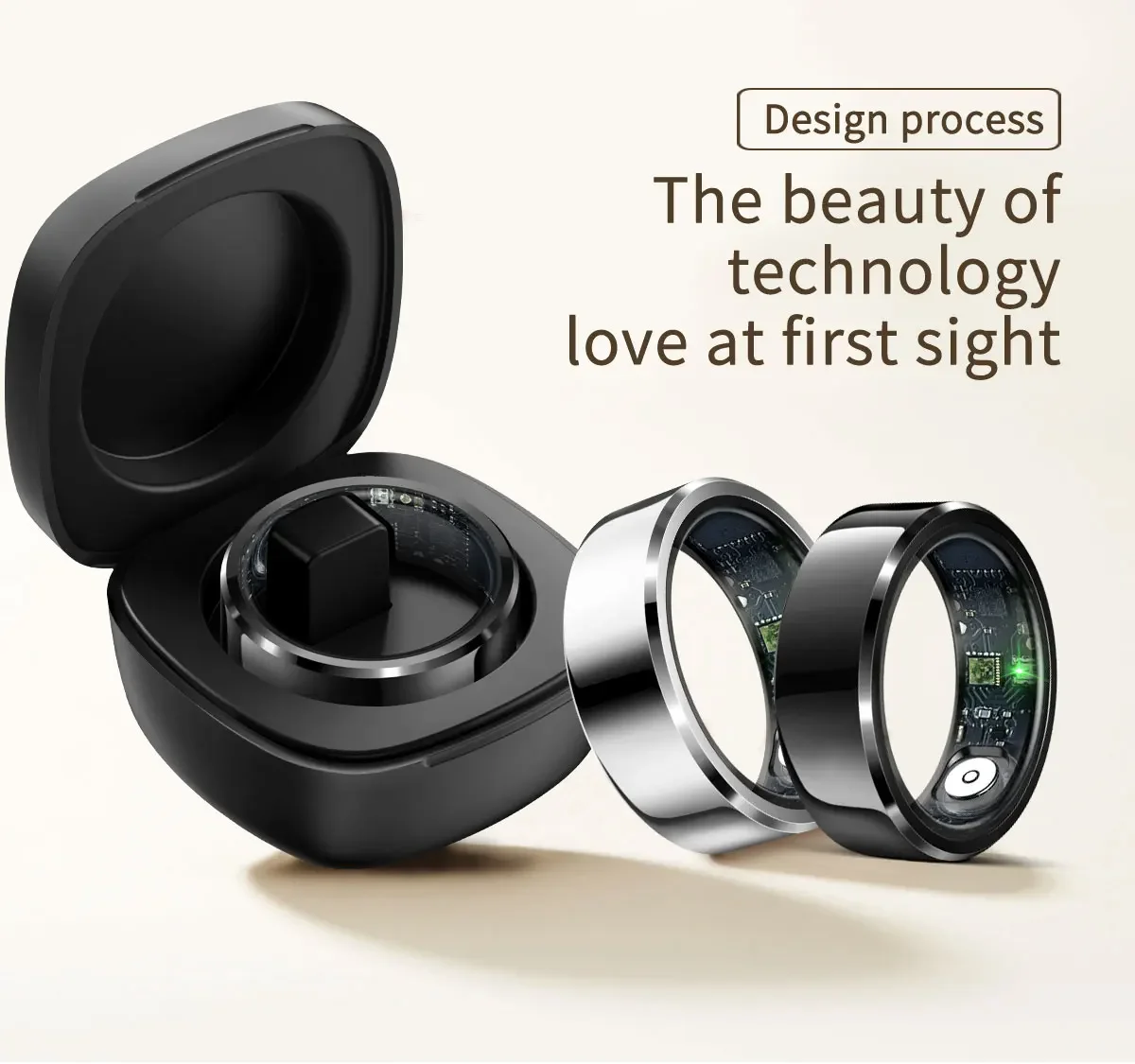 Smart Ring FOR Huawei Xiaomi Heart Sports Ring Black Technology Sleep Monitoring Xiaomi Bluetooth Suitable for ios/Android
Smart Ring FOR Huawei Xiaomi Heart Sports Ring Black Technology Sleep Monitoring Xiaomi Bluetooth Suitable for ios/Android