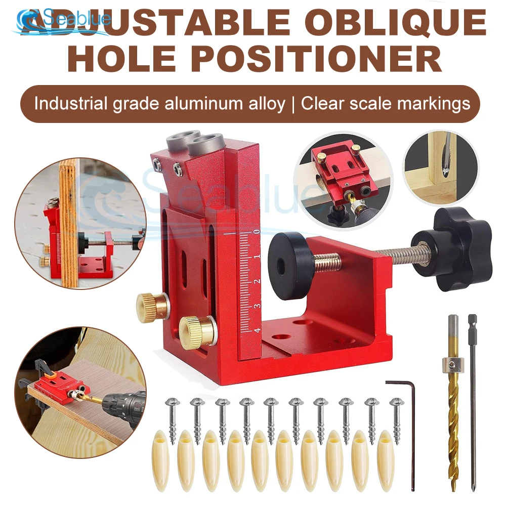 9.5mm Drill Bit Or NEW Pocket Hole Drill Guide Dowel Jig Oblique Hole Locator Drilling Kit Aluminium Woodworker DIY Tools
9.5mm Drill Bit Or NEW Pocket Hole Drill Guide Dowel Jig Oblique Hole Locator Drilling Kit Aluminium Woodworker DIY Tools