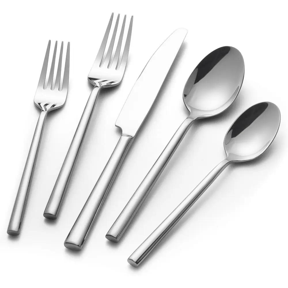 40-Piece Stainless Steel Silverware Set, Elegant Mirror Finish, Cutlery for 8, Dishwasher Safe
40-Piece Stainless Steel Silverware Set, Elegant Mirror Finish, Cutlery for 8, Dishwasher Safe