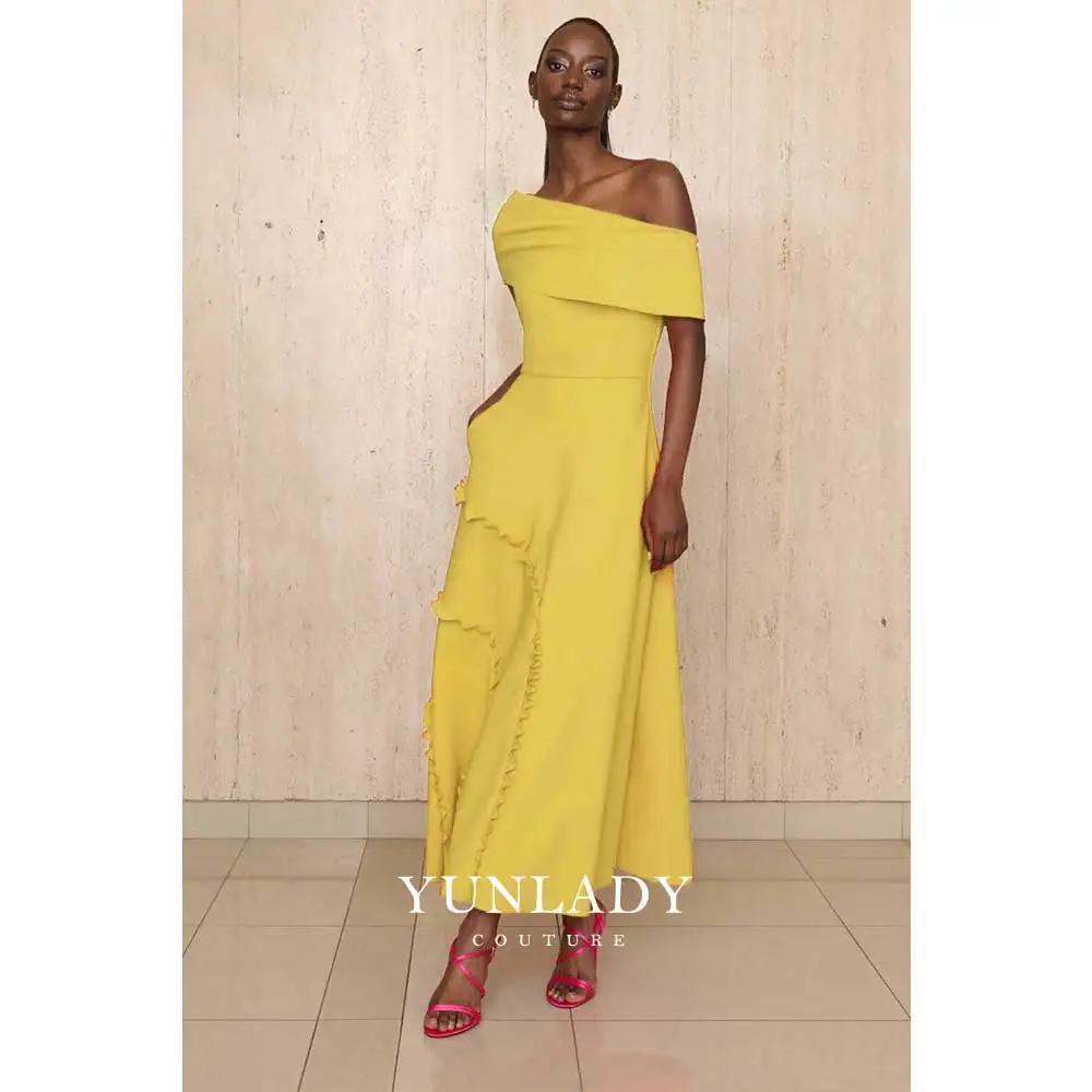 YUNLAN Wedding Party Guest Dress Women Off Shoulder Long Yellow Evening Ball Gown For Special Occasions Formal Dress
YUNLAN Wedding Party Guest Dress Women Off Shoulder Long Yellow Evening Ball Gown For Special Occasions Formal Dress