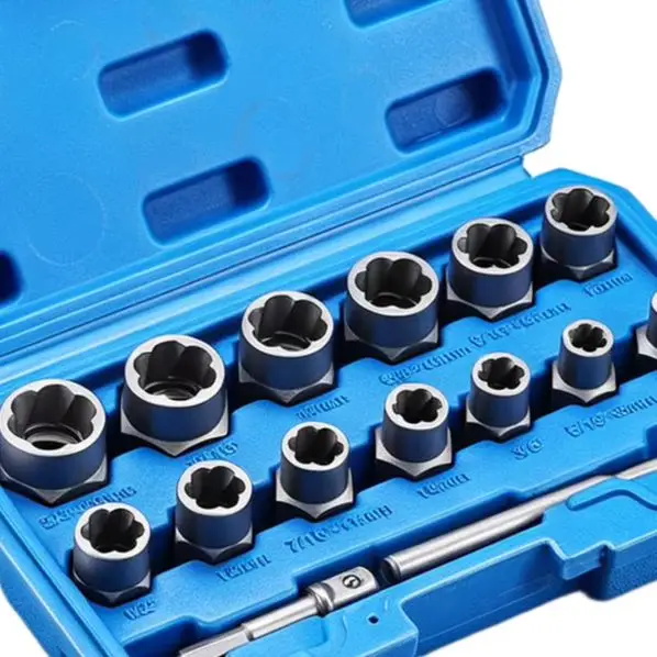 Broken Bolt Nut Extractor Kit For Home Repair Rusted Stripped Screw Remover Set Hand Tools Accessories
Broken Bolt Nut Extractor Kit For Home Repair Rusted Stripped Screw Remover Set Hand Tools Accessories