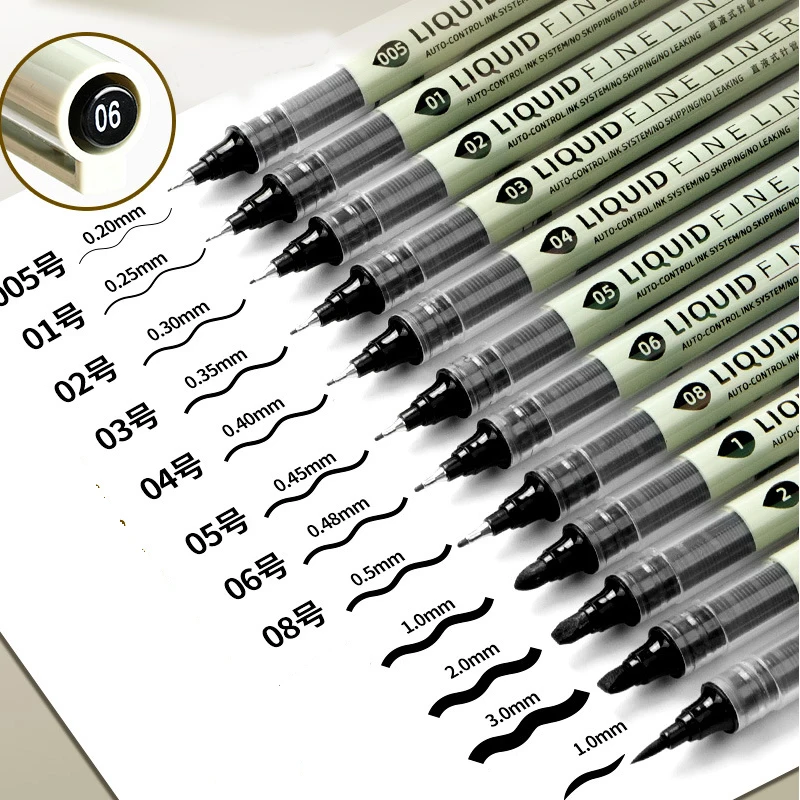 8pcs Pigment Liner Micron Ink Marker Pen for Manga Draw Sketching Needle Pen Hook Line Pen Sketch Stationery Set Art Supplies
8pcs Pigment Liner Micron Ink Marker Pen for Manga Draw Sketching Needle Pen Hook Line Pen Sketch Stationery Set Art Supplies