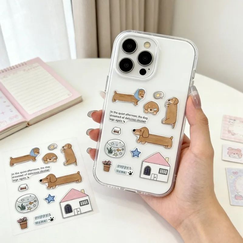 New Jelly Transparent Dachshund Dog Charms Minimalist Ins Style Self Adhesive Stickers DIY Journal Scrapbook Stationery Decor
New Jelly Transparent Dachshund Dog Charms Minimalist Ins Style Self Adhesive Stickers DIY Journal Scrapbook Stationery Decor