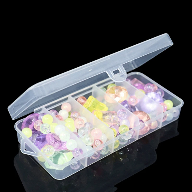 1PC Single-layer Five-cell Rectangular Plastic Box Transparent Storage Box Bead Jewelry Container Jewelry Storage
1PC Single-layer Five-cell Rectangular Plastic Box Transparent Storage Box Bead Jewelry Container Jewelry Storage