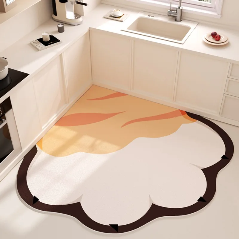 Cute Cartoon Cat Paw Kitchen Floor Mats Oil-proof Waterproof Non-slip Kitchen Rug Irregular Shape Corner Mat 카펫 Коврик Для Кухни
Cute Cartoon Cat Paw Kitchen Floor Mats Oil-proof Waterproof Non-slip Kitchen Rug Irregular Shape Corner Mat 카펫 Коврик Для Кухни