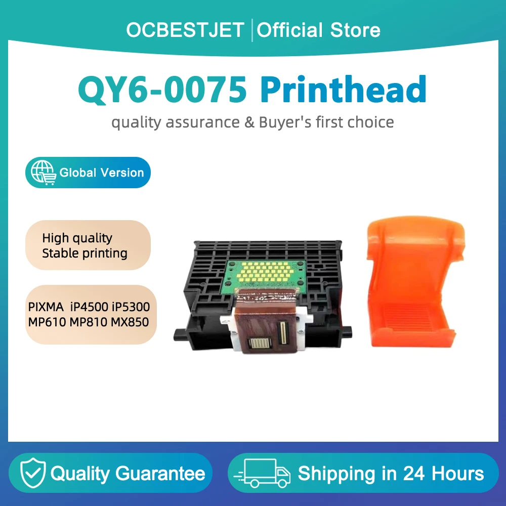QY6-0075 Printhead for Canon QY6-0075 print head for Canon PIXMA iP4500 iP5300 MP610 MP810 MX850 printer qy6 0075
QY6-0075 Printhead for Canon QY6-0075 print head for Canon PIXMA iP4500 iP5300 MP610 MP810 MX850 printer qy6 0075