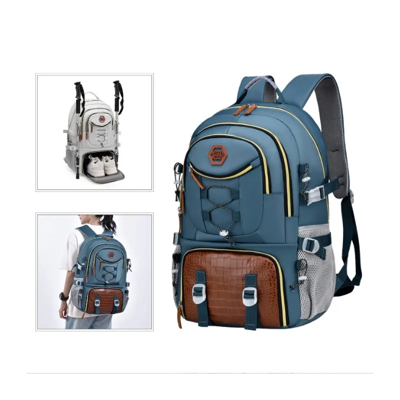 Дорожная сумка, рюкзак, мужская и женская походная сумка большой вместимости, сумка для походов, дорожная сумка для багажа, водонепроницаемая школьная сумка.
Дорожная сумка, рюкзак, мужская и женская походная сумка большой вместимости, сумка для походов, дорожная сумка для багажа, водонепроницаемая школьная сумка.