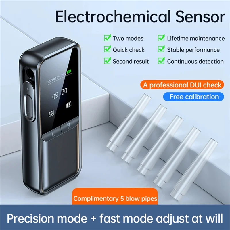 A69EC02 Прецизионный двухрежимный цифровой тестер алкоголя в выдыхаемом воздухе Точный жидкокристаллический дисплей Портативный анализатор алкоголя в выдыхаемом воздухе
A69EC02 Прецизионный двухрежимный цифровой тестер алкоголя в выдыхаемом воздухе Точный жидкокристаллический дисплей Портативный анализатор алкоголя в выдыхаемом воздухе