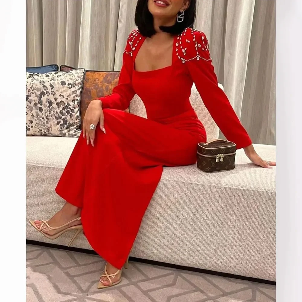 Mignon Crepe Square Collar Beadin Mermaid Sexy Luxury Prom Dresse Formal Evening Dress elegant party dresses for women 2024
Mignon Crepe Square Collar Beadin Mermaid Sexy Luxury Prom Dresse Formal Evening Dress elegant party dresses for women 2024