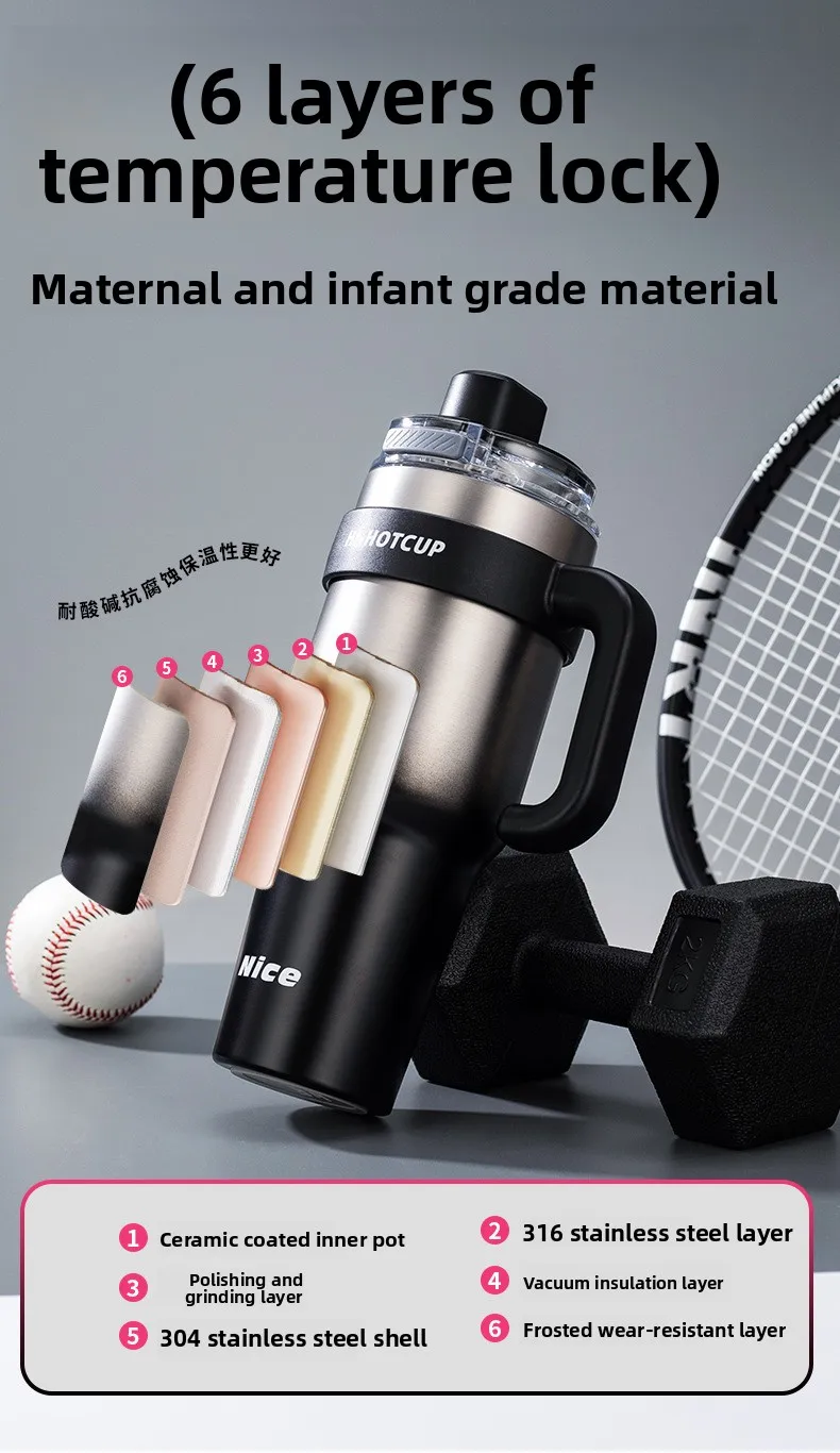 Large Capacity Ceramic Insulated Water Bottle for Men 2025 New Model Portable Carrying Straw Cup Stainless Steel Tea Separator 7 Se8bd2c57d6714a3d8c678813d5010593f