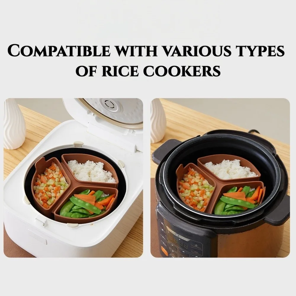 Food-grade Silicone Divided Stewpot Large Capacity Anti-slip Bottom 3 Grids Inner Pot Heat-resistant Handle 1800ml
Food-grade Silicone Divided Stewpot Large Capacity Anti-slip Bottom 3 Grids Inner Pot Heat-resistant Handle 1800ml