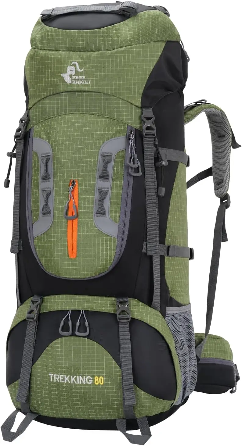 80L Waterproof Hiking Camping Backpack with Rain Cover, Lightweight Outdoor Travel Daypack for Climbing Touring, Ergonomic
80L Waterproof Hiking Camping Backpack with Rain Cover, Lightweight Outdoor Travel Daypack for Climbing Touring, Ergonomic