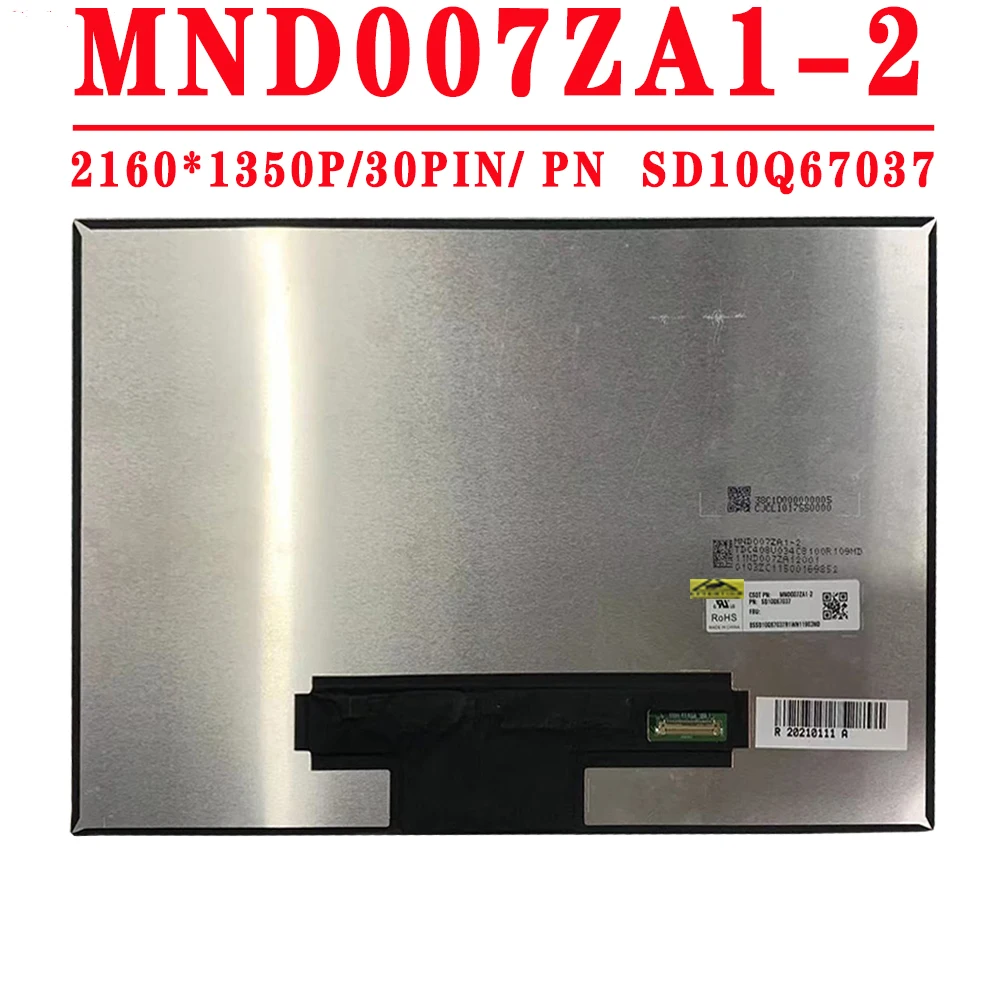 MND007ZA1-2 13.0 inch 2160X1350 195PPI 30Pins EDP Mirror LCD Screen For Lenovo Thinkpad X1 Nano Gen1 Notebook LCD Screen
MND007ZA1-2 13.0 inch 2160X1350 195PPI 30Pins EDP Mirror LCD Screen For Lenovo Thinkpad X1 Nano Gen1 Notebook LCD Screen