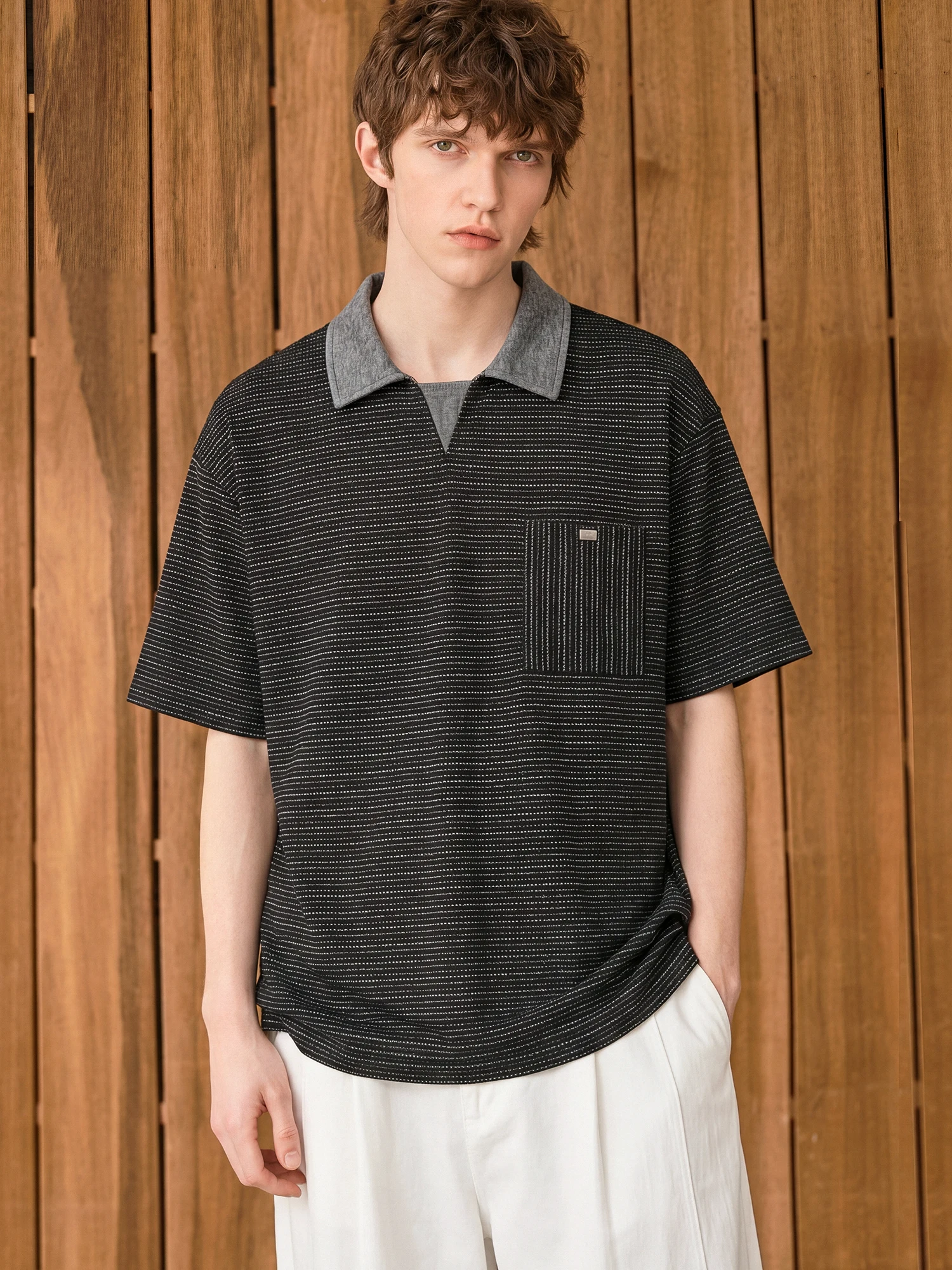 Retro Patchwork Shirt Short Sleeve Men's Summer Loose Casual Base Layer T-Shirt Inner Wear Breathable Polyester Blend
Retro Patchwork Shirt Short Sleeve Men's Summer Loose Casual Base Layer T-Shirt Inner Wear Breathable Polyester Blend